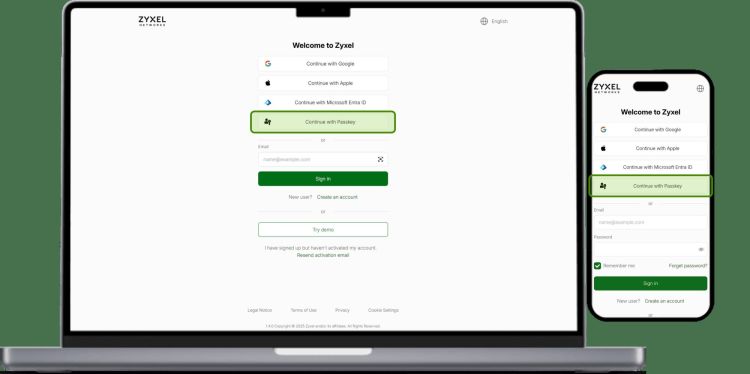 Zyxel stellt sichere Logins ohne Passwort vor