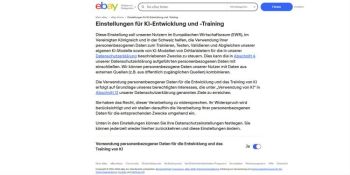 Ebay trainiert KI mit Kundendaten