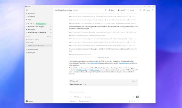 OpenAI veröffentlicht Codex für die Windows-Plattform