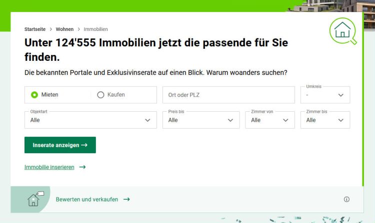 Comparis ermöglicht Immobiliensuche via ChatGPT