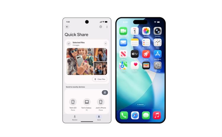 Airdrop-Kompatibilität für mehr Galaxy-Modelle
