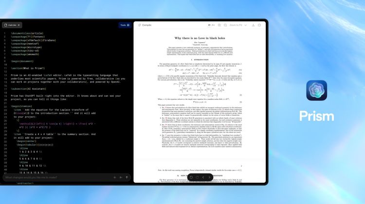 OpenAI bringt Gratis-Editor für wissenschaftliche Texte