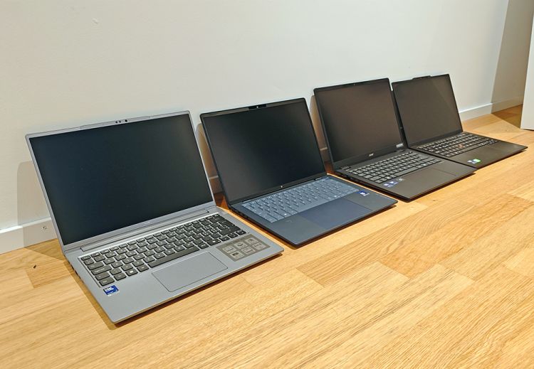 Vier Premium-Notebooks im Vergleich