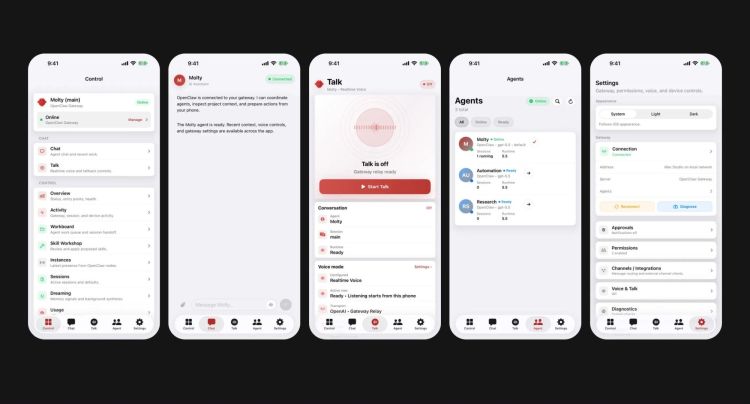 Openclaw bekommt native Apps für iOS und Android