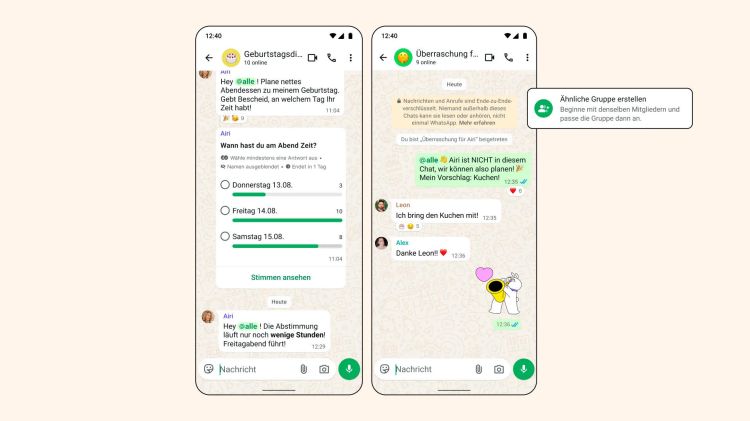 Whatsapp bekommt @alle-Funktion und Neuerungen für Abstimmungen