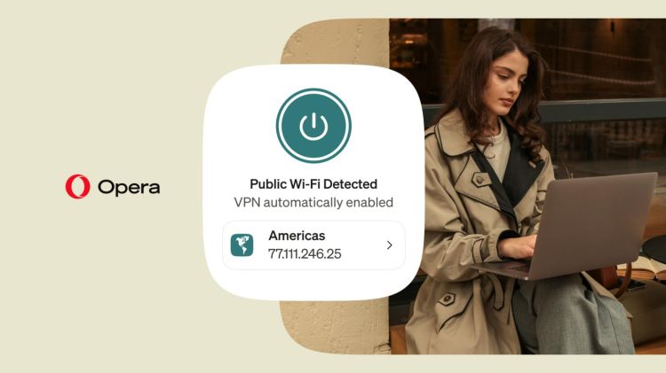 Opera aktiviert VPN automatisch in öffentlichen WLANs
