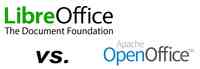 Openoffice stockt, Libreoffice floriert