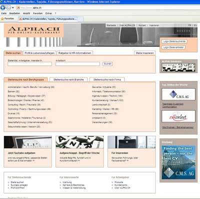 Neue Plattform für Jobwinner.ch und Alpha.ch