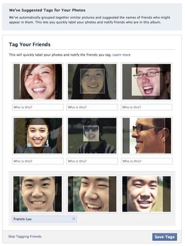 Facebook erkennt Gesichter