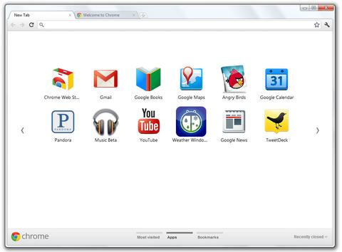 Chrome 15 bringt neue Startseite
