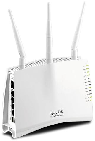 Buffalo Airstation WBMR-HP-G300H-EU, Draytek Vigor2750: Modem-Router für ADSL2+ und VDSL