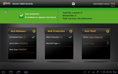 Norton Tablet Security und Norton Mobile Security: Schutz fürs Tablet