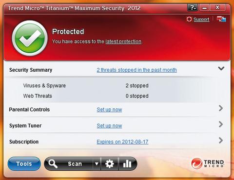 Trend Micro Titanium Security 2012: Schutz in sozialen Netzwerken