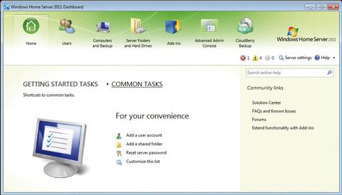 Windows Home Server 2011 im Kleinunternehmen