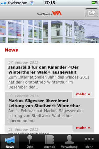 Winterthur mit eigener iApp