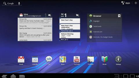Google zeigt Android 3.0 Honeycomb