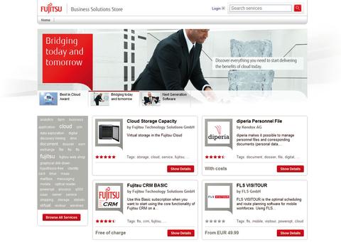 Fujitsu Business Solutions Store: Store für Cloud-Apps