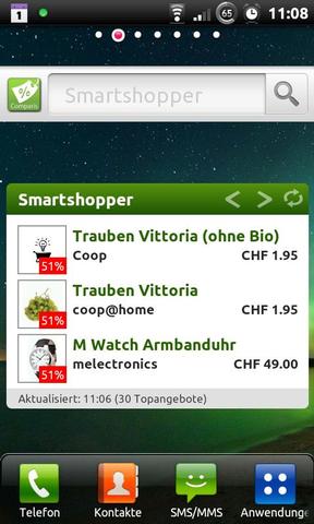 Comparis-Schnäppchen-App auch für Android