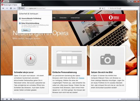 Opera optimiert Browser für Windows 8 und Mountain Lion