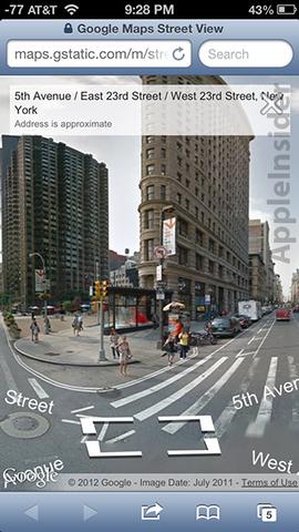 Googles Street View jetzt auch für iOS-Anwender