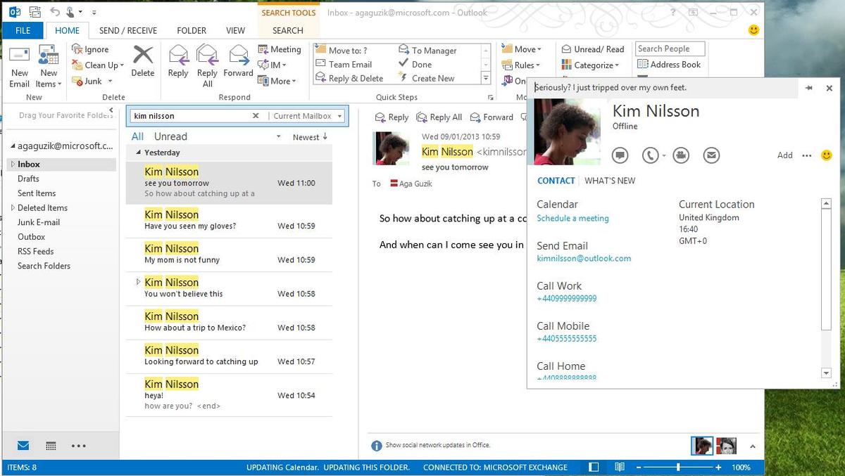Skype 6.1 integriert Outlook