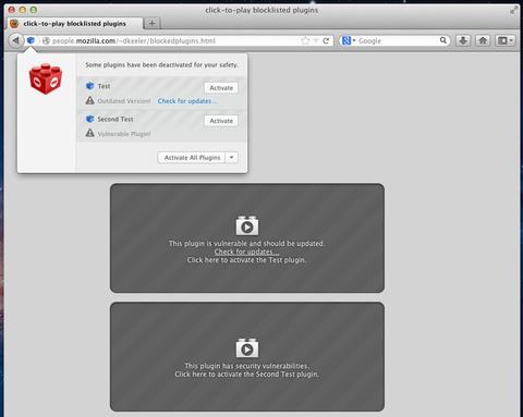 Mehr Firefox-Sicherheit durch manuellen Plug-in-Start