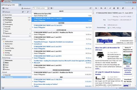 Finale Version von Opera Mail verfügbar