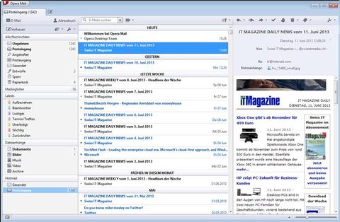 Finale Version von Opera Mail verfügbar