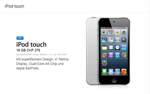 Apple lanciert günstigere iPod-Touch-Variante