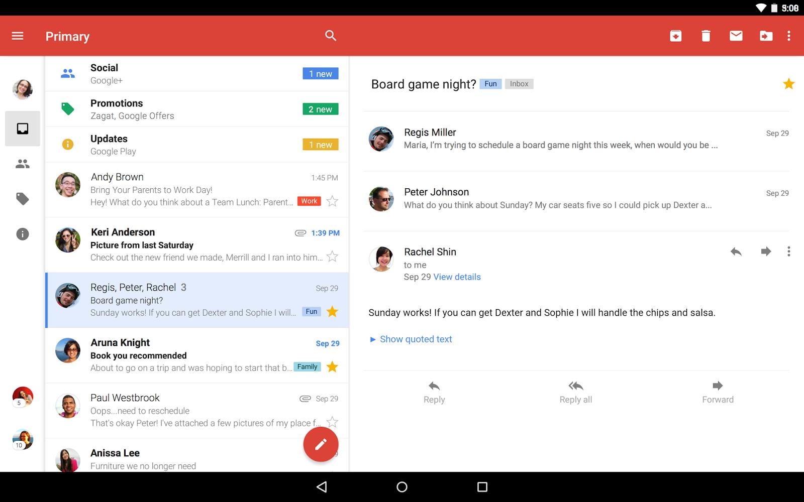 Neues Design für Google-Apps