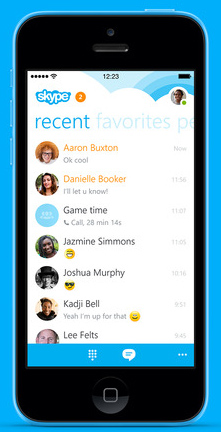 Skype für iPhone neu mit Gruppen-Anrufen