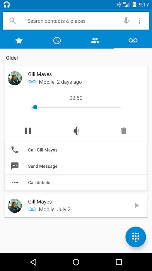 Android M bringt Visual Voicemail