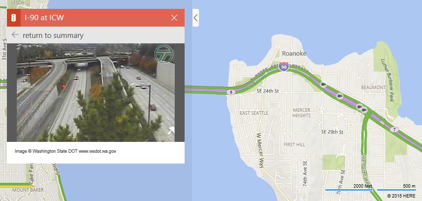 Bing Maps neu mit Verkehrskamera-Bildern 