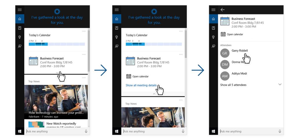 Linkedin wird in Cortana integriert