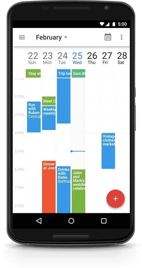Google Kalender für Android rundum erneuert