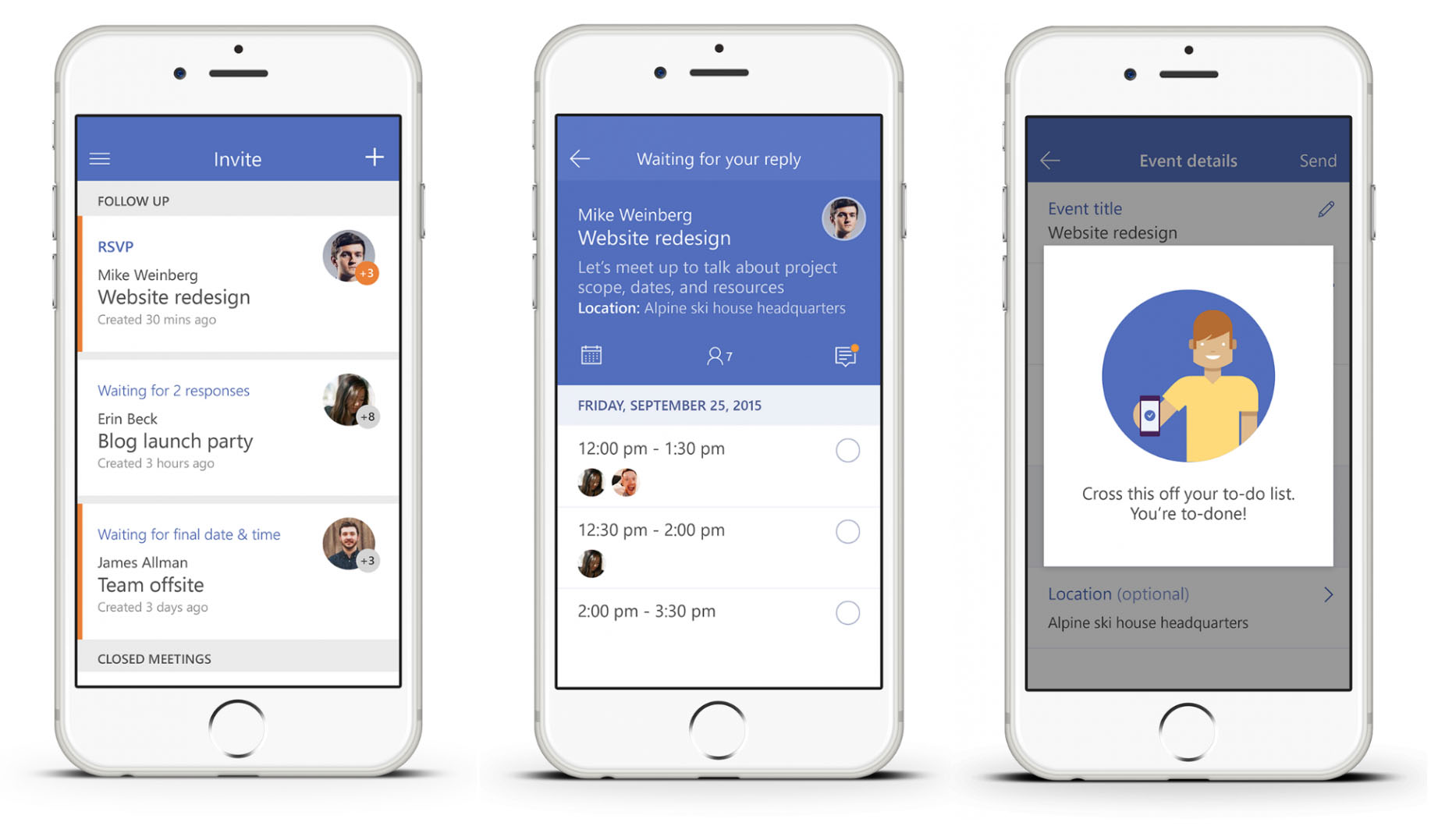 Microsoft lanciert iPhone Meeting App Invite