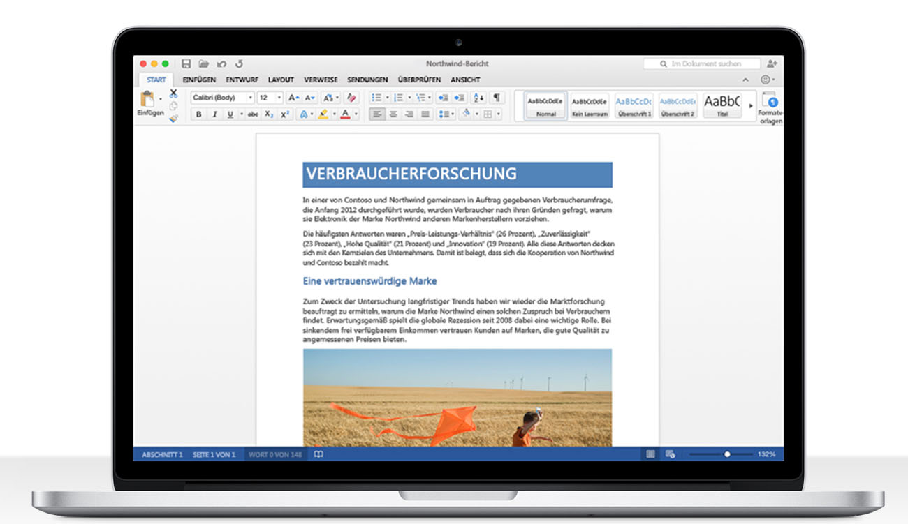 Neue Preview für Office 2016 für Mac