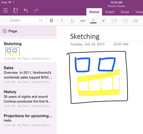 Neue iOS- und Android-Versionen von Onenote
