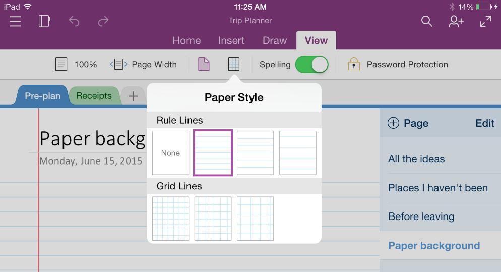 Onenote für iOS mit einfacherer Bedienung
