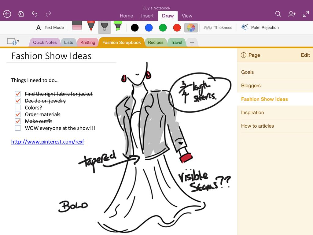 iPad-Onenote mit Handschrift- und OCR-Support 