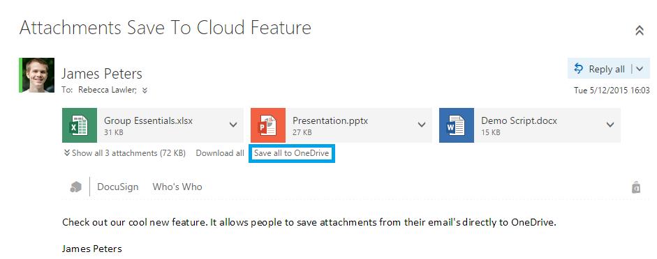 Outlook Web App neu mit Onedrive-Zugrifff