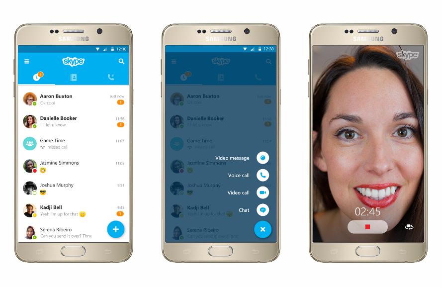 Skype für Android und iOS mit neuem Design