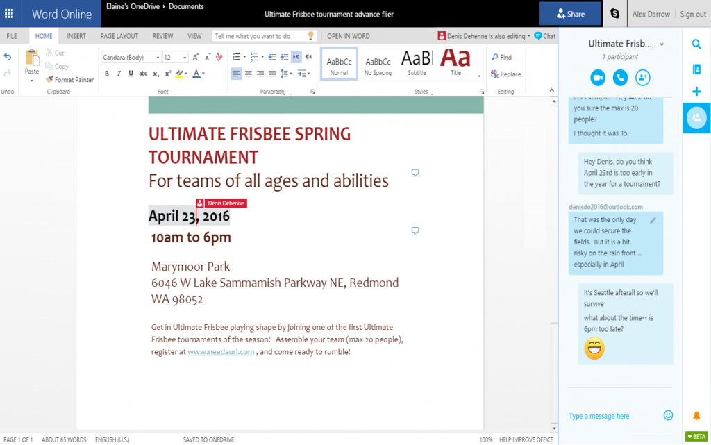 Microsoft integriert Skype in Office Online