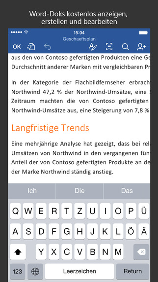 Microsoft frischt Office-Apps für iOS auf