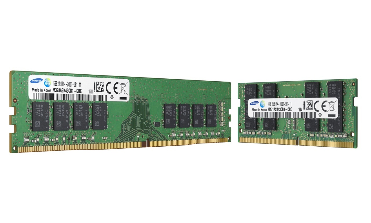 Samsung startet Massenproduktion von 18-Nanometer-DDR4-DRAM