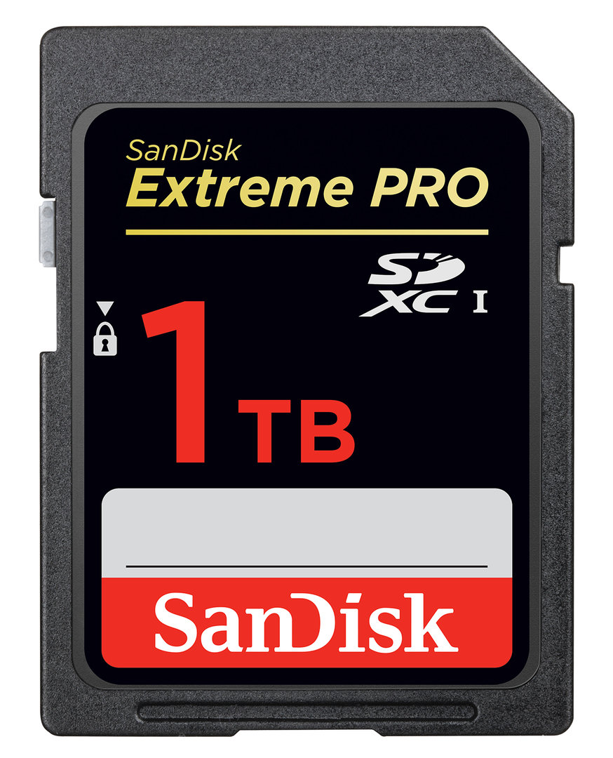 Sandisk zeigt SD-Karte mit 1 TB Speicherplatz