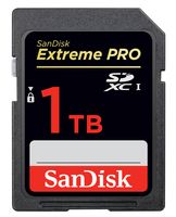 Sandisk zeigt SD-Karte mit 1 TB Speicherplatz