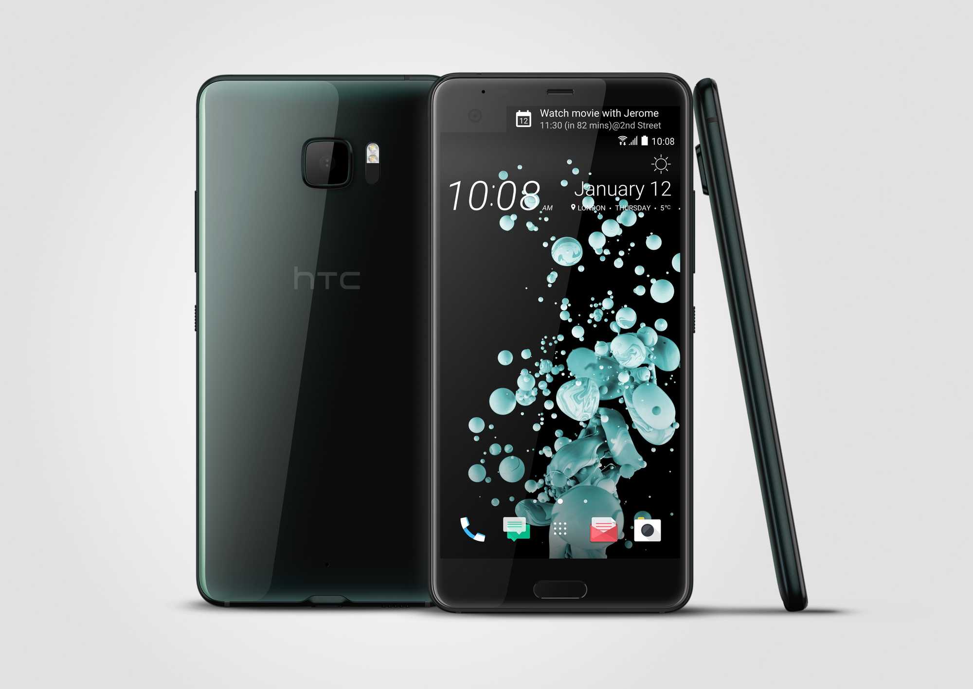HTC: Smartphones mit Glas-Gehäuse und zwei Displays