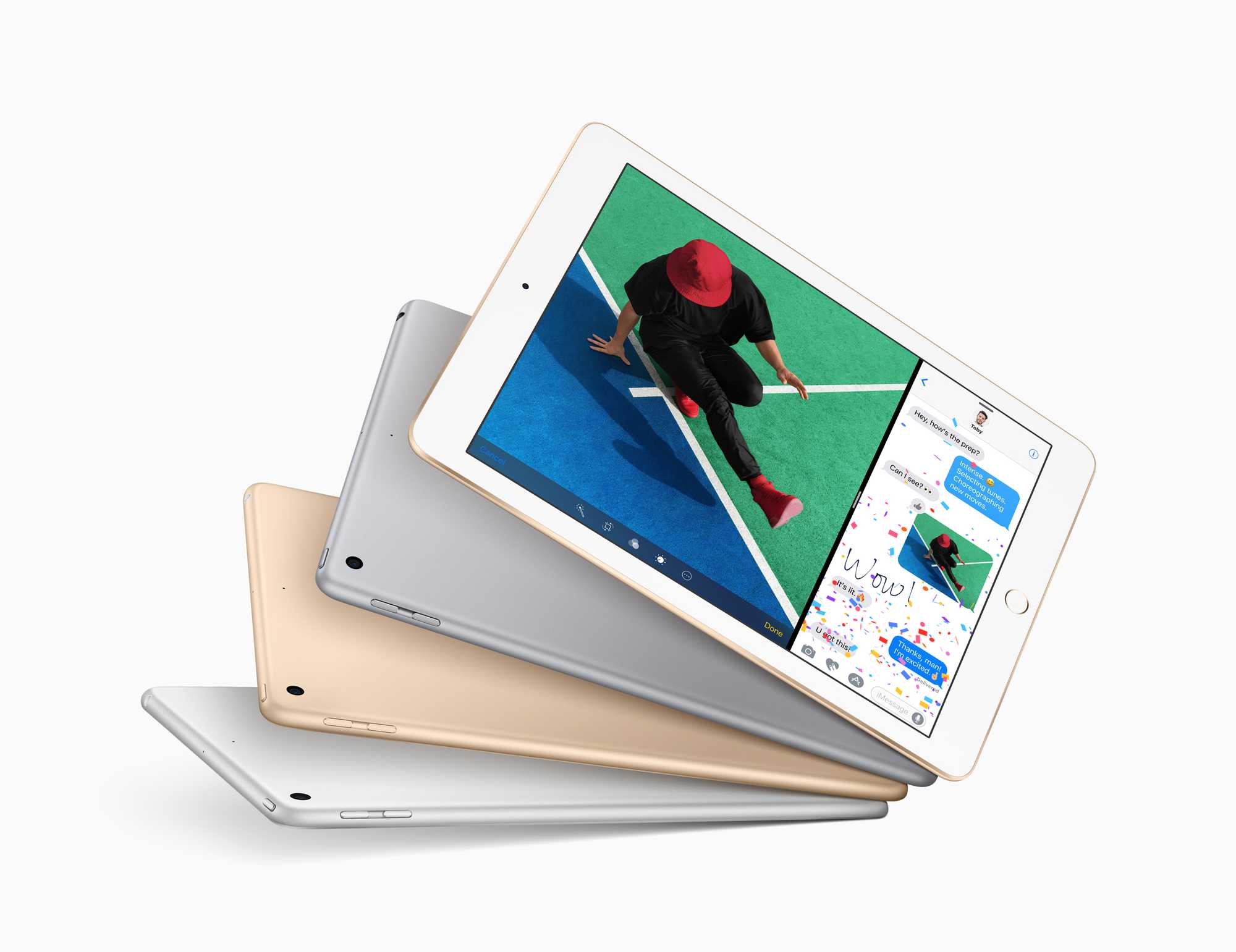 Apple mit neuem iPad und rotem iPhone 7 