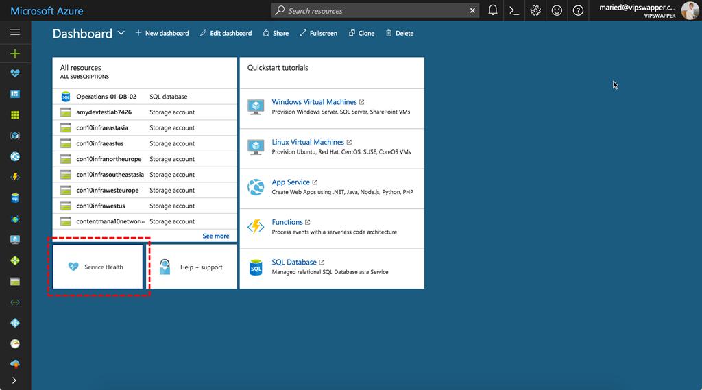 Preview von Azure Service Health verfügbar